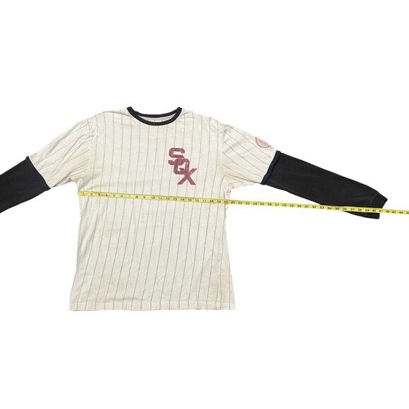 1959 Chicago White Sox Layered Jersey Shirt Youth Large Red MLB Apparel VINTAGE - Picture 11 of 11
